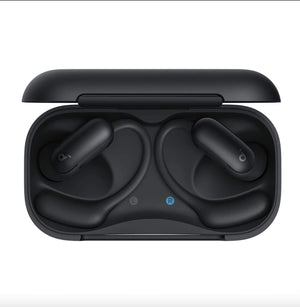 Anker - Soundcore AeroFit 2 Pro Dual-Form Wireless Bluetooth Earbuds with Open-Ear and Active Noise Cancellation Seamless Switch - Black