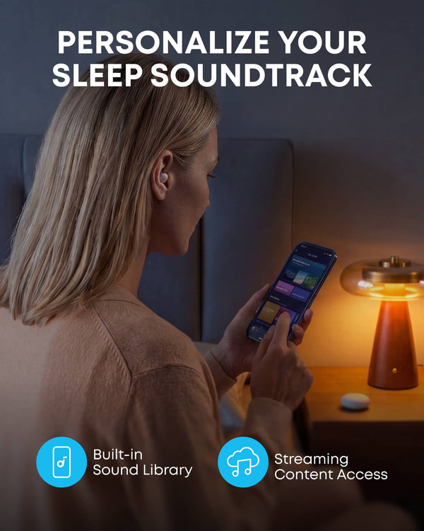 Soundcore - by Anker Sleep A20 Noise Masking True Wireless Earbud Headphones - Slumber Beige