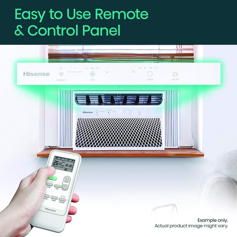 Hisense - 12,000 BTU Window Air Conditioner with ConnectLife App 550 Sq. Ft - White