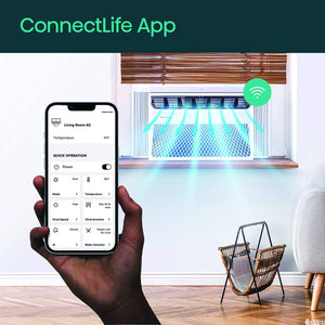 Hisense - 12,000 BTU Window Air Conditioner with ConnectLife App 550 Sq. Ft - White