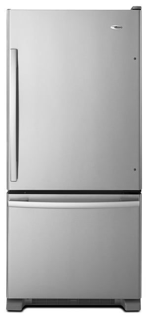 Amana - 29-inch Wide Bottom-Freezer Refrigerator with EasyFreezer™ Pull-Out Drawer -- 18 cu. ft. Capacity #stainless