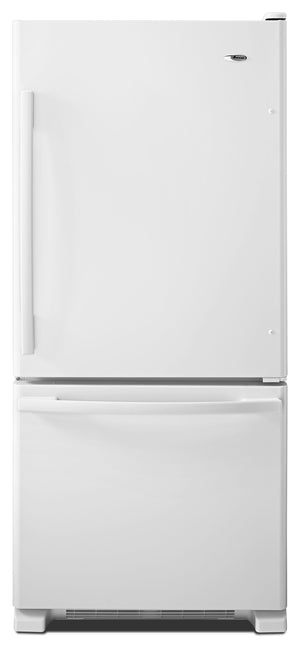 Amana - 29-inch Wide Bottom-Freezer Refrigerator with EasyFreezer™ Pull-Out Drawer -- 18 cu. ft. Capacity #white