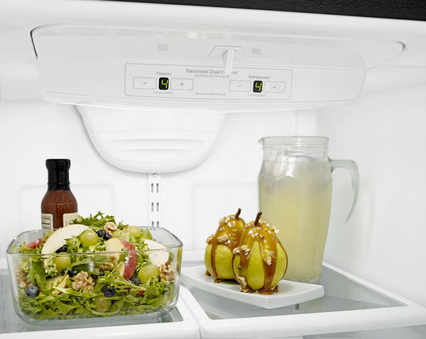 Amana - 33-inch Wide Bottom-Freezer Refrigerator with EasyFreezer™ Pull-Out Drawer - 22 cu. ft. Capacity #black