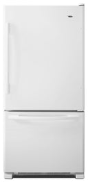 Amana - 33-inch Wide Bottom-Freezer Refrigerator with EasyFreezer™ Pull-Out Drawer - 22 cu. ft. Capacity #white