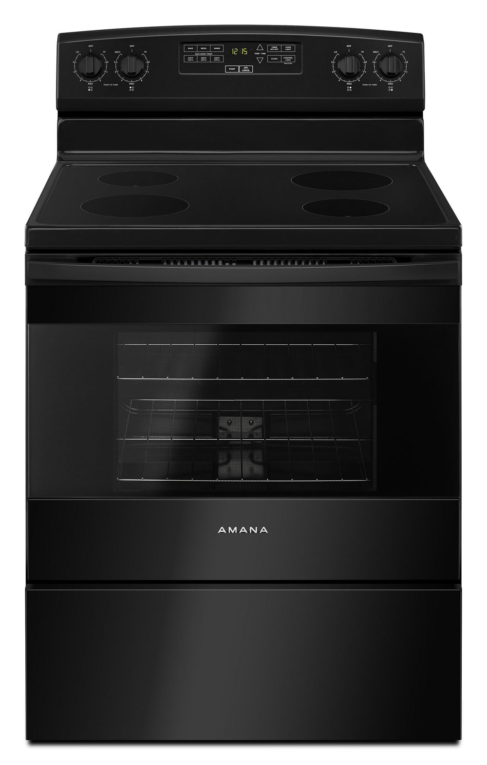 30-inch Amana® Electric Range with Extra-Large Oven Window #black