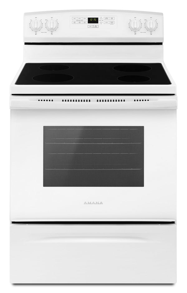 30-inch Amana® Electric Range with Extra-Large Oven Window #white