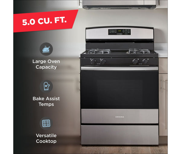 30-inch Gas Range with Self-Clean Option