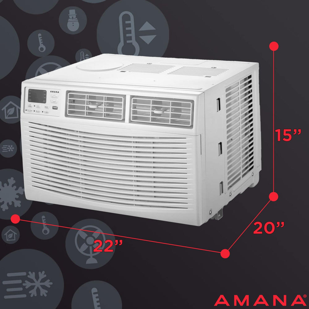 Amana - 550 Sq. Ft. 12,000 BTU Window Air Conditioner - White