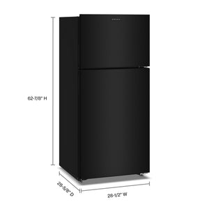 28.5-Inch Wide Top-Freezer Refrigerator With A Large Crisper Drawer—14 Cu. Ft. #black