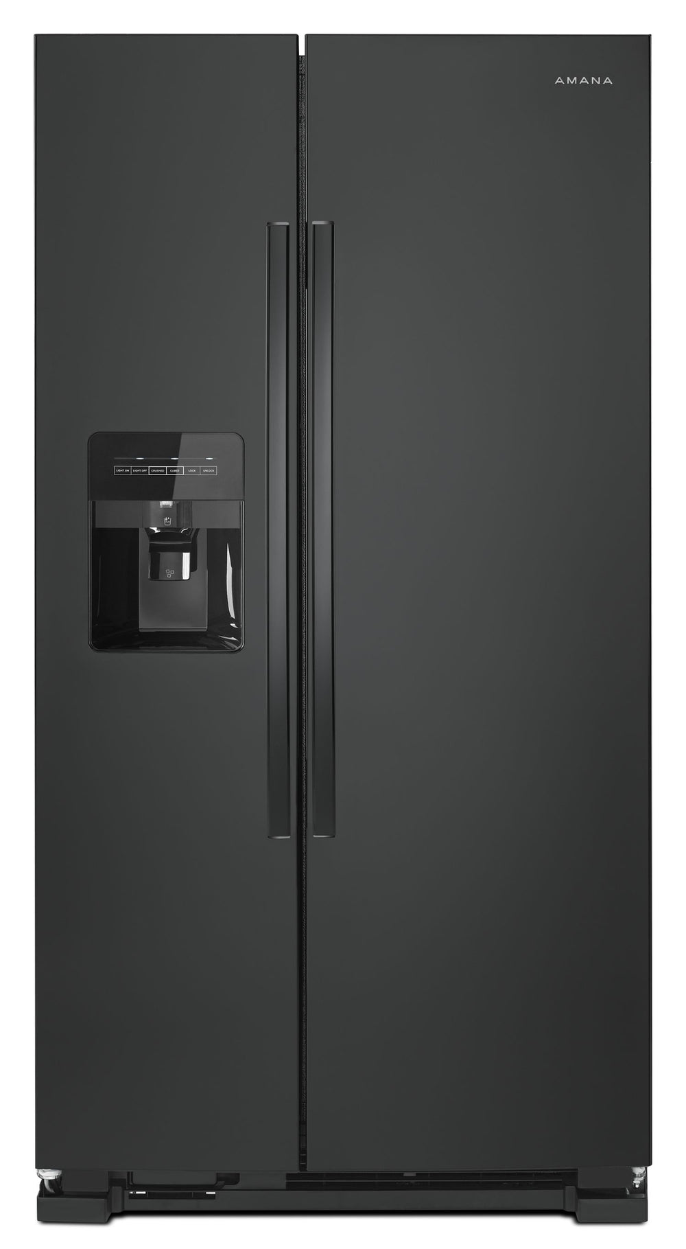 33-inch Side-by-Side Refrigerator with Dual Pad External Ice and Water Dispenser #black