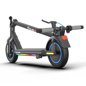 5th Wheel - AURAPRO Foldable Electric Scooter w/ 20 mi Max Range and 20 mph Max Speed - Black