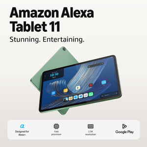 Amazon - Alexa Tablet 11 (All-new), 8GB RAM, 64GB, 11″ stunning 2.5K display, All-day battery, Designed for Alexa+ - Matcha