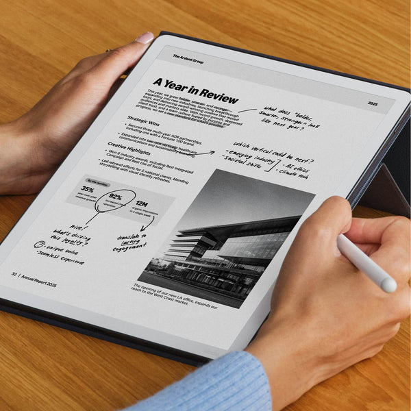 Amazon - Kindle Scribe 32GB (newest model) 11” paper-like display with front light, Write in notebooks, docs, and books - 2025 - Graphite