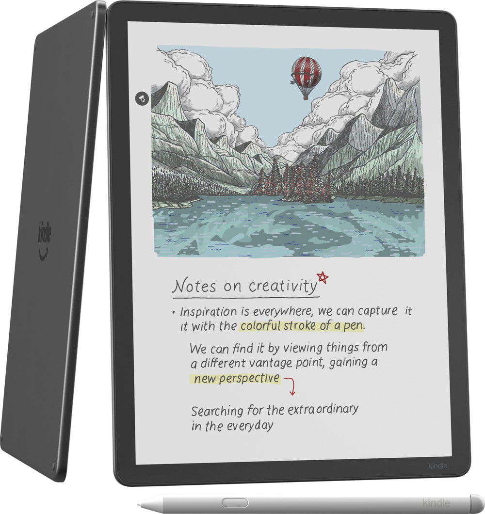Amazon - Kindle Scribe Colorsoft 32GB (newest model), 11” paper-like color display with front light, Thin, light, powerful - 2025 - Graphite