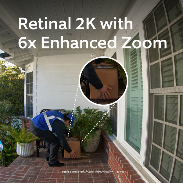 Ring - Battery Doorbell Plus (newest model) Retinal 2K with wide-angle video, up to 6x Zoom, Night Vision and Battery Pack - Nickel Silver