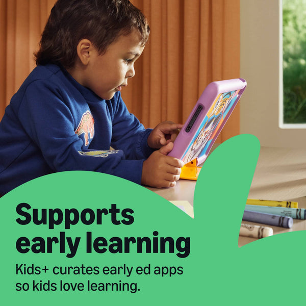 Amazon - Kids Tablet 11 (all-new) ages 3+, 11" 2.5K display, 8GB, includes 1-year Kids+ subscription, parental controls - Cool Green