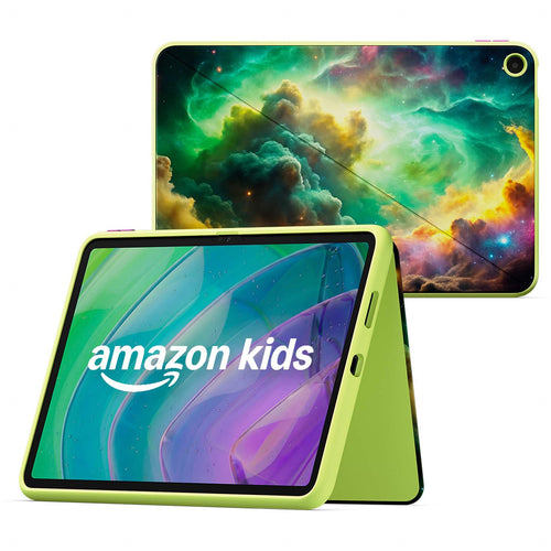 Amazon - Kids Tablet 11 (all-new) ages 6+, 11" 2.5K display, 8GB, includes 1-year Kids+ subscription, parental controls - Stellar Swirl