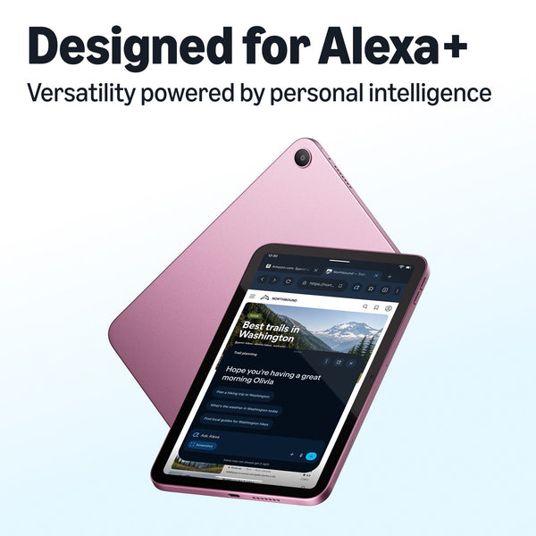 Amazon - Alexa Tablet 8 (all-new), 4GB RAM, 64GB, 8.7″ tablet with vivid display, All-day battery, Designed for Alexa+ - Rosette