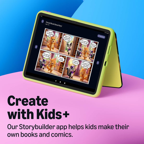 Amazon - Kids Tablet 8 (all-new) ages 6+, 8.7" display, includes 1-year Kids+ content subscription, parental controls - SpongeBob