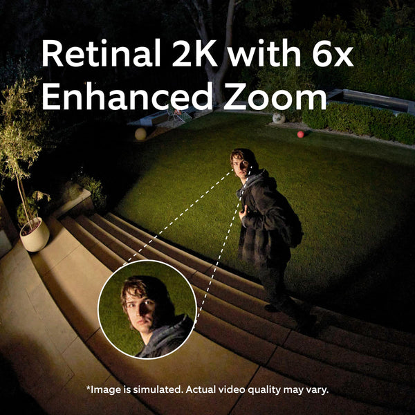 Ring - Spotlight Cam 2K, Plug-in, Home or business security, Wide-Angle Retinal 2K Video, 6x Zoom, Motion-Activated - Black