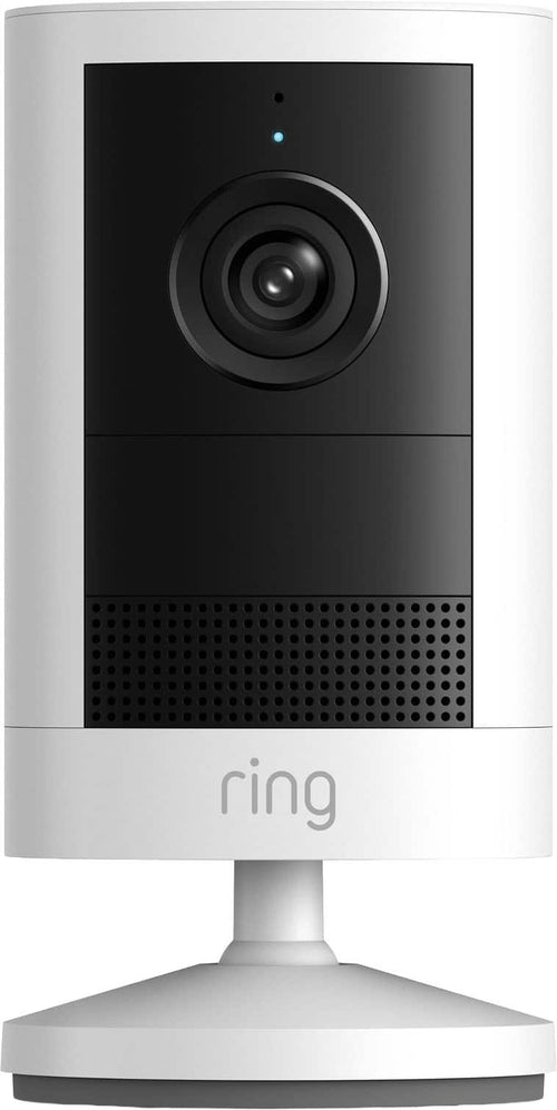 Ring - Outdoor Cam 2K, Battery - Wide-Angle Retinal 2K Video, 6x Enhanced Zoom, Night Vision - White