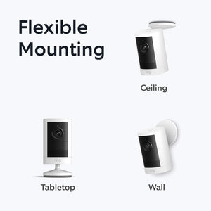 Ring - Outdoor Cam 2K, Battery - Wide-Angle Retinal 2K Video, 6x Enhanced Zoom, Night Vision - White