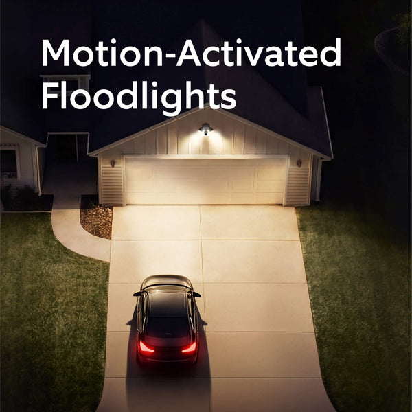 Ring - Floodlight Cam, Wired (newest model), Wide-Angle Retinal 2K Video, 6x Enhanced Zoom, Ultra-Bright Floodlights - White