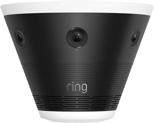 Ring - Elite 180 — Three Retinal 4K Smart Cameras, 180° View, Built for Business, Panorama Control, Plug-In and PoE - Black