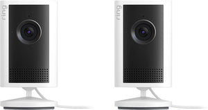 Ring - Outdoor Cam 2K, Battery, Wide-Angle Retinal 2K Video, 6x Enhanced Zoom, Night Vision, 2-Pack - White