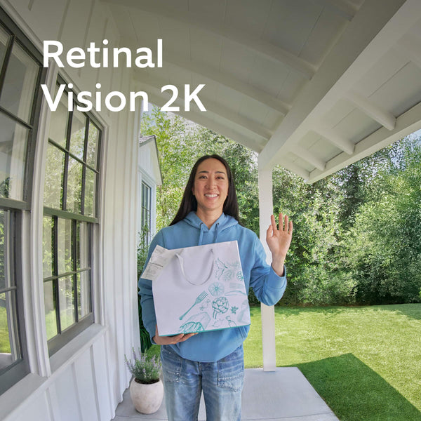 Ring - Wired Doorbell Plus (2nd Gen) — Retinal 2K, Motion Detection, Night Vision - Nickel Silver