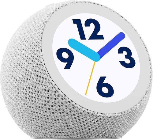 Amazon - Echo Time (all-new), Customizable smart clock, Smart alarms, Ambient sounds, Smart home hub, Designed for Alexa+ - Glacier White
