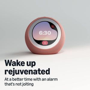 Amazon - Echo Time (all-new), Customizable smart clock, Smart alarms, Ambient sounds, Smart home hub, Designed for Alexa+ - Glacier White