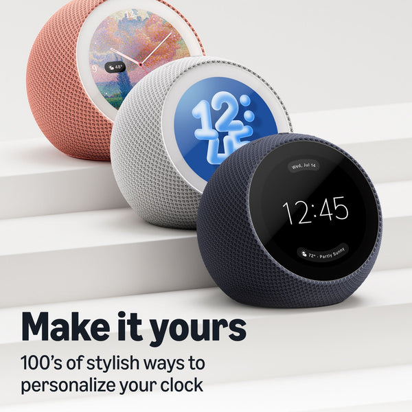 Amazon - Echo Time (all-new), Customizable smart clock, Smart alarms, Ambient sounds, Smart home hub, Designed for Alexa+ - Coral Pink