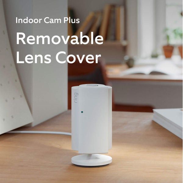 Ring - Battery Doorbell 2K (newest model), Speckled Gray + Indoor Cam Plus - White