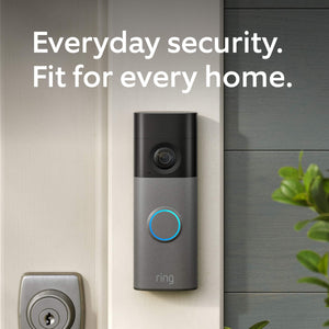 Ring - Battery Doorbell (2Pk) Retinal 2K with wide-angle video, up to 6x Zoom, Two-Way Talk, and Built-In Battery - Speckled Grey