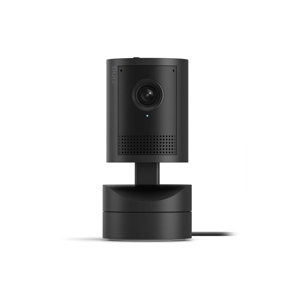 Ring - Pan-Tilt Indoor Cam 2K, Plug-In, 360° Coverage, Auto Tracking, Retinal 2K Video, 6x Zoom, home or business security - Black