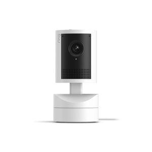 Ring - Pan-Tilt Indoor Cam 2K, Plug-In, 360° Coverage, Auto Tracking, Retinal 2K Video, 6x Zoom, home or business security - White