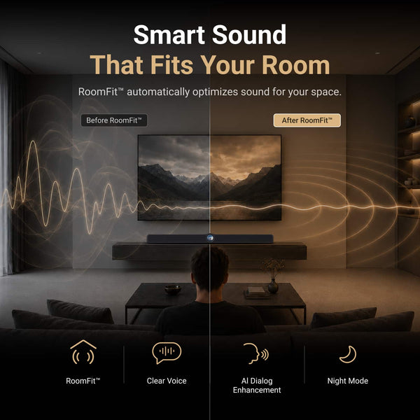 WiiM - 3.0.2 Channel Smart Soundbar with Dolby Atmos - Glossy Black