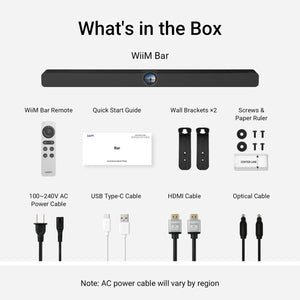 WiiM - 3.0.2 Channel Smart Soundbar with Dolby Atmos - Glossy Black