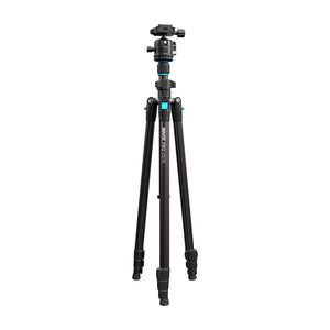 Bower - High Performance Pro Vista 65" Aluminum Tripod Compatible with DSLR’s & Mirrorless Cameras with 1/4-20 Mounting Thread