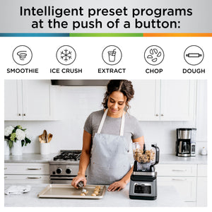 Ninja - Professional Plus Kitchen System with Auto-iQ & (2) 24oz Single-Serve Cups - Stainless Steel