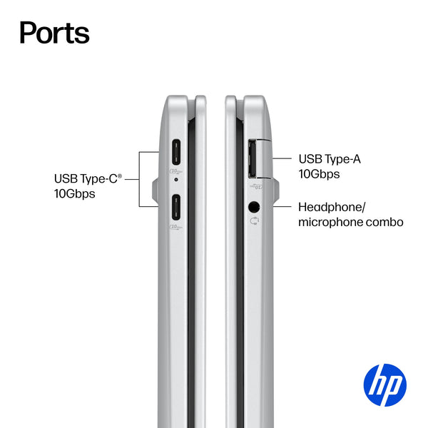 HP - OmniBook 5 - 16" 2K OLED Touch-Screen Laptop - Snapdragon X Plus (2024) - 16GB Memory - 1TB SSD - Copilot+ PC - Glacier Silver