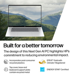 HP - OmniBook 5 - 16" 2K OLED Touch-Screen Laptop - Snapdragon X Plus (2024) - 16GB Memory - 1TB SSD - Copilot+ PC - Glacier Silver