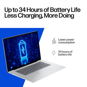 HP - OmniBook 5 - 16" 2K OLED Touch-Screen Laptop - Snapdragon X Plus (2024) - 16GB Memory - 1TB SSD - Copilot+ PC - Glacier Silver