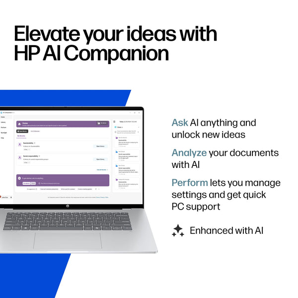 HP - OmniBook 5 - 16" 2K OLED Touch-Screen Laptop - Snapdragon X Plus (2024) - 16GB Memory - 1TB SSD - Copilot+ PC - Glacier Silver