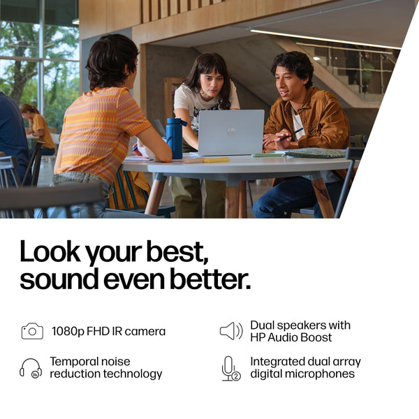 HP - OmniBook 5 - 16" 2K OLED Touch-Screen Laptop - Snapdragon X Plus (2024) - 16GB Memory - 1TB SSD - Copilot+ PC - Glacier Silver