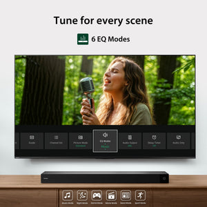 Toshiba - C210WR 2.1 Channel Soundbar with Wireless Subwoofer, Dolby Audio - Black