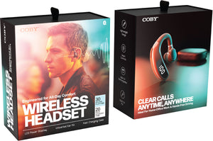 Coby - Wireless Headset with case - Black