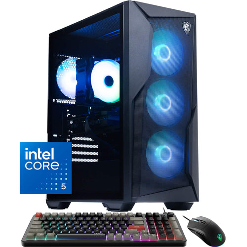 MSI - Codex R2 Gaming Desktop - Intel i5-14400F 2024 - 16GB Memory - NVIDIA GeForce RTX 5060 - 1TB SSD Storage - Black