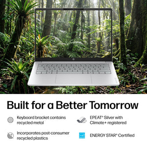 HP - OmniBook 3 - 14" 2K Touchscreen Laptop - Snapdragon X - 16GB Memory - 512GB SSD - Copilot+ PC - Glacier Silver